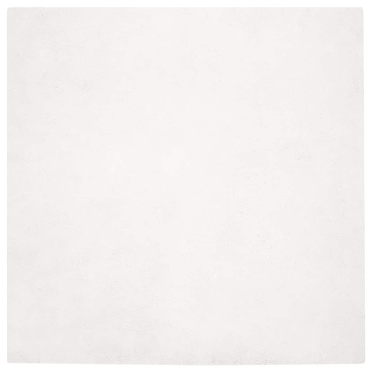 vidaXL Kunstfell Hasen Teppich Olite Weiß 200 x 200 cm Polyester