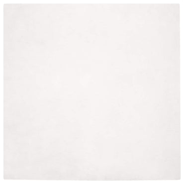 vidaXL Kunstfell Hasen Teppich Olite Weiß 200 x 200 cm Polyester