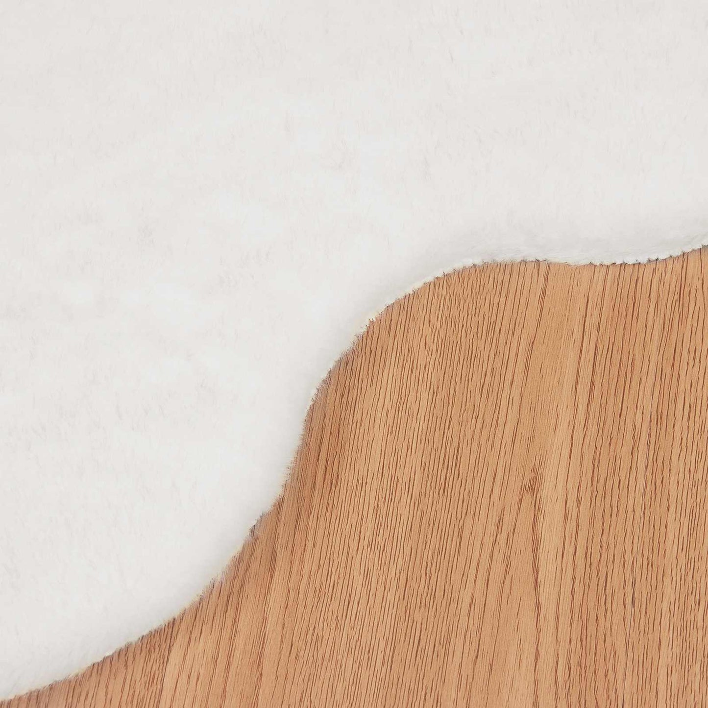 vidaXL Tapis en fausse fourrure de lapin Olite blanc 60 x 90 cm polyester