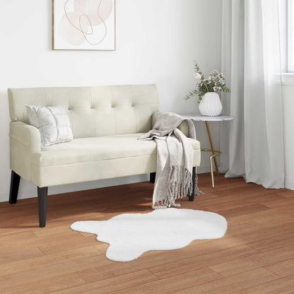 vidaXL Tapis en fausse fourrure de lapin Olite blanc 60 x 90 cm polyester