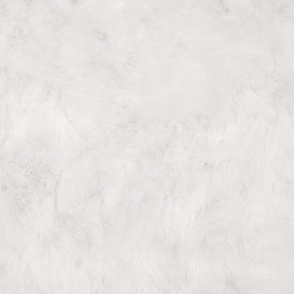 vidaXL Tapis en fausse fourrure de lapin Olite blanc 60 x 90 cm polyester