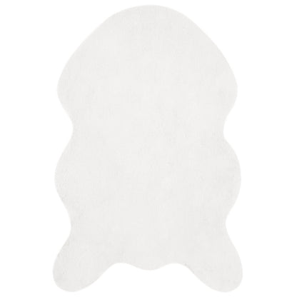 vidaXL Tapis en fausse fourrure de lapin Olite blanc 60 x 90 cm polyester