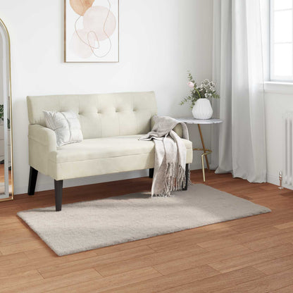 vidaXL Tapis en fausse fourrure de lapin Olite beige 60 x 110 cm en polyester
