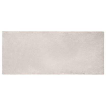 vidaXL Kunstfell Hasen Teppich Olite Beige 100 x 200 cm Polyester