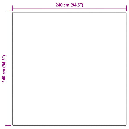 vidaXL Kunstfell Hasen Teppich Olite Beige 240 x 240 cm Polyester