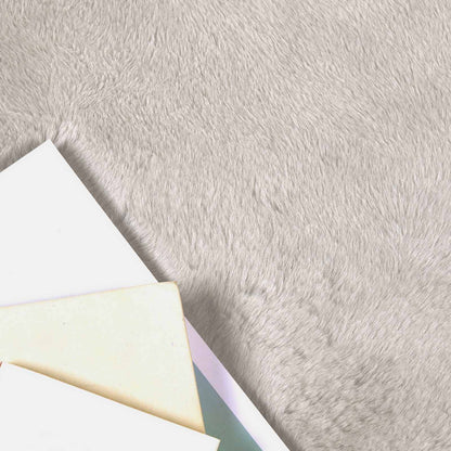 vidaXL Kunstfell Hasen Teppich Olite Beige Ø 100 cm Polyester
