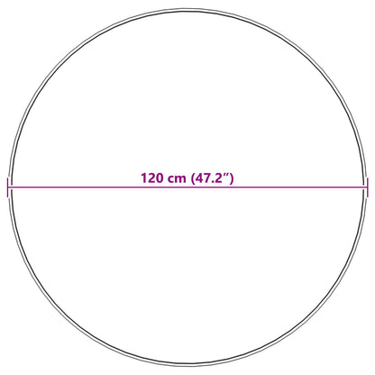 Rutschfester Kunstfellteppich Olite Beige Ø 120 cm Polyester