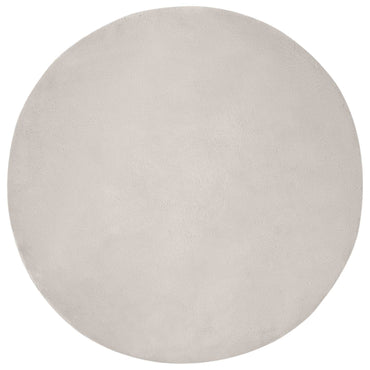 vidaXL Kunstfell Hasen Teppich Olite Beige Ø 120 cm Polyester