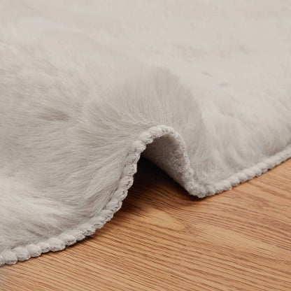 vidaXL Kunstfell Hasen Teppich Olite Beige 80 x 120 cm Polyester