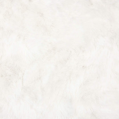 Rutschfester Kunstfellteppich Olite Creme 80 x 150 cm Polyester