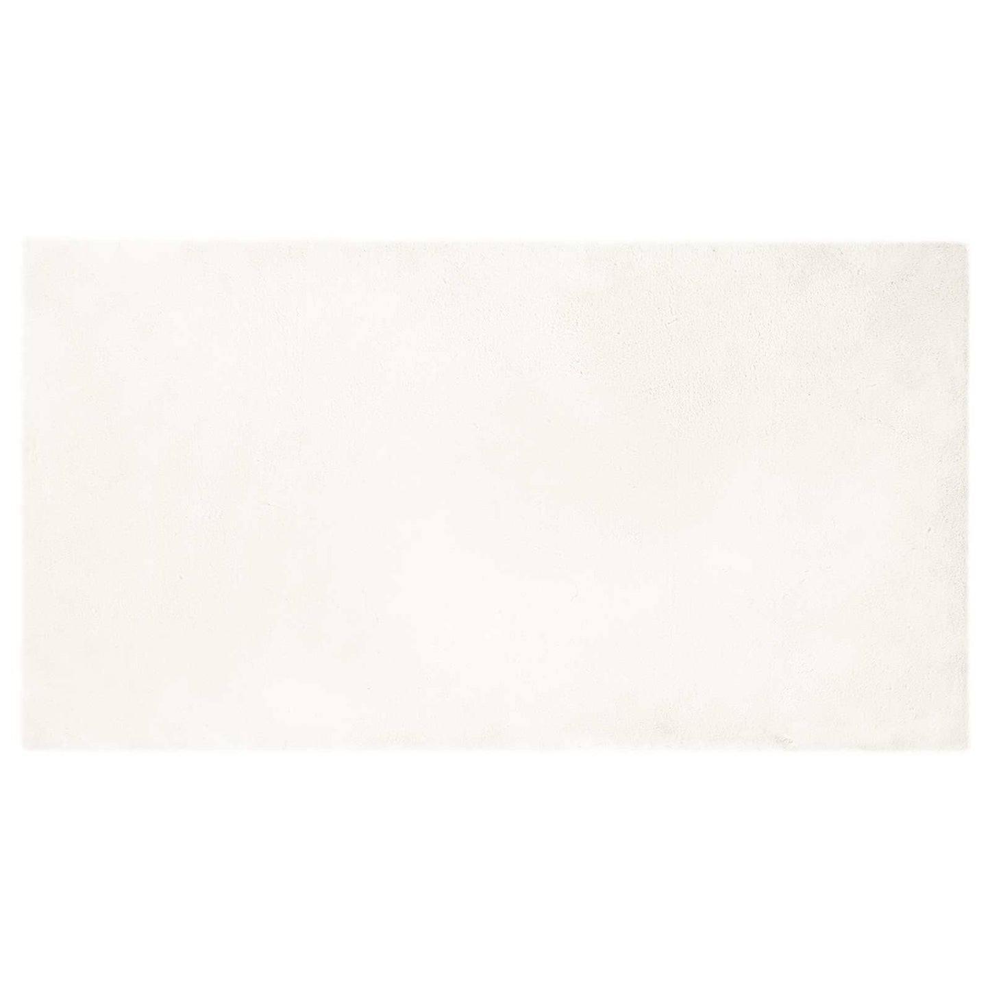 Rutschfester Kunstfellteppich Olite Creme 80 x 150 cm Polyester