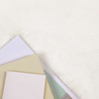 Rutschfester Kunstfellteppich Olite Creme 80 x 250 cm Polyester