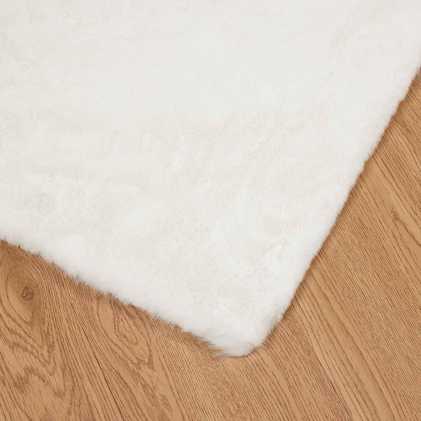 vidaXL Kunstfell Hasen Teppich Olite Creme 200 x 280 cm Polyester