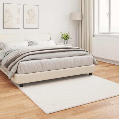 vidaXL Kunstfell Hasen Teppich Olite Creme 160 x 160 cm Polyester