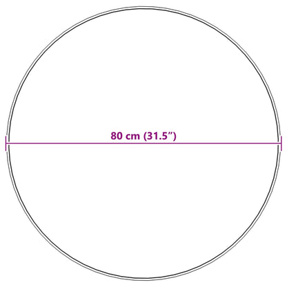 vidaXL Kunstfell Hasen Teppich Olite Creme Ø 80 cm Polyester