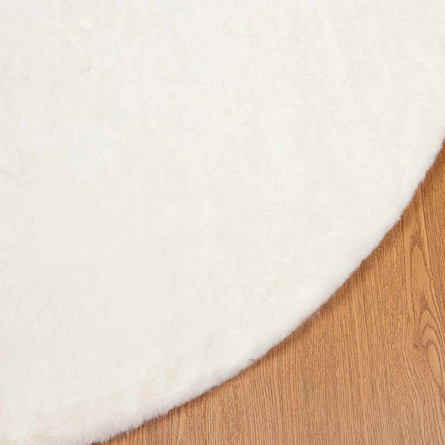 vidaXL Kunstfell Hasen Teppich Olite Creme Ø 100 cm Polyester