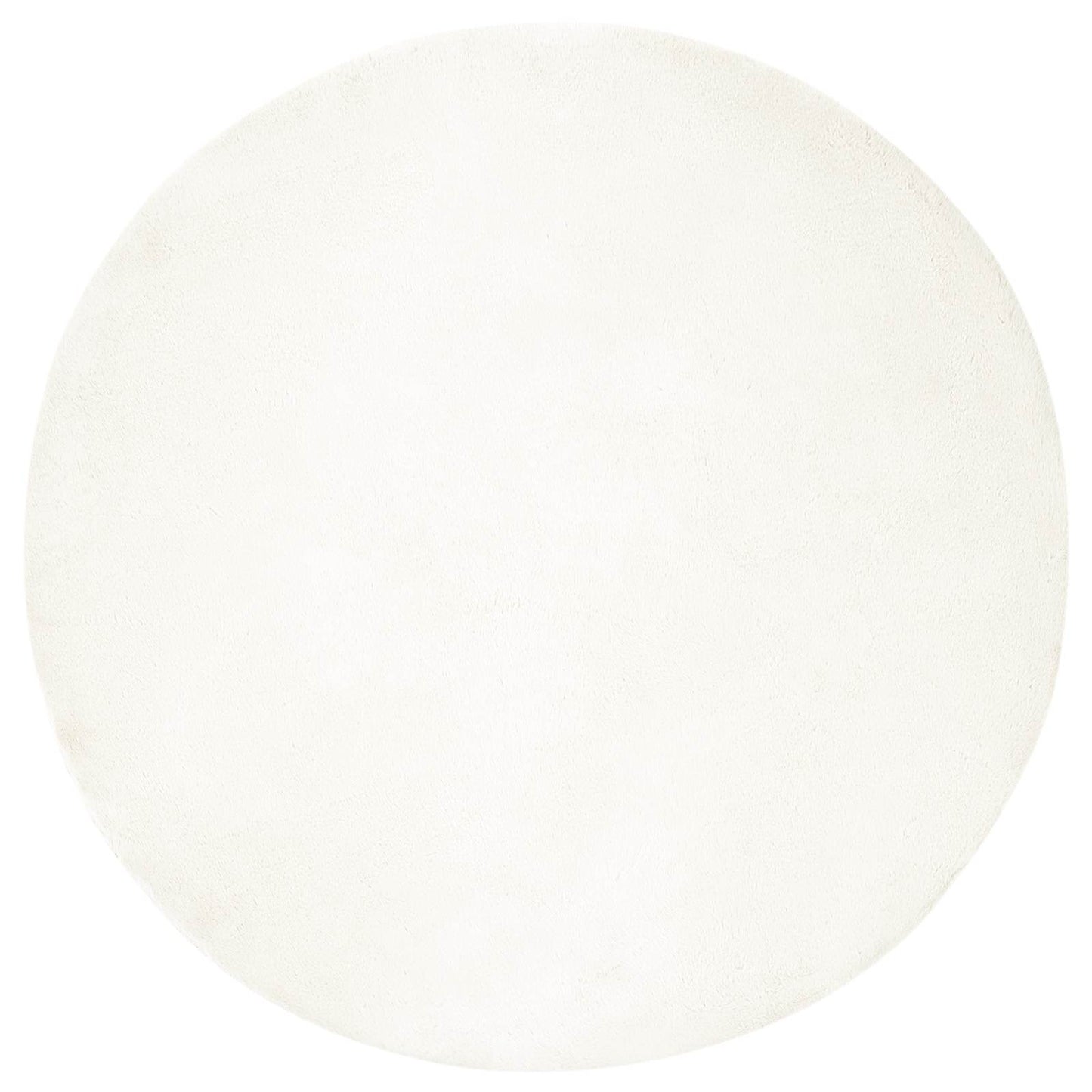vidaXL Kunstfell Hasen Teppich Olite Creme Ø 120 cm Polyester