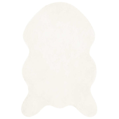 Rutschfester Kunstfellteppich Olite Creme 50 x 80 cm Polyester