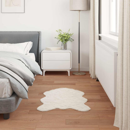 vidaXL Kunstfell Hasen Teppich Olite Creme 60 x 90 cm Polyester