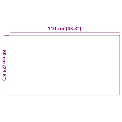 vidaXL Kunstfell Hasen Teppich Olite Grau 60 x 110 cm Polyester
