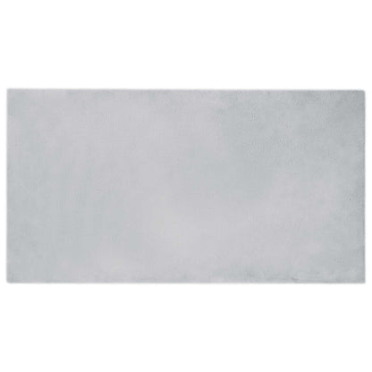 vidaXL Kunstfell Hasen Teppich Olite Grau 60 x 110 cm Polyester