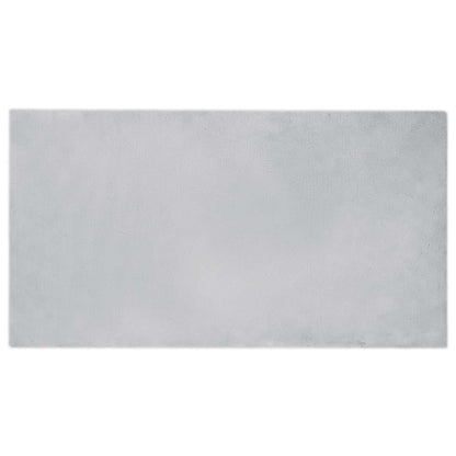 vidaXL Kunstfell Hasen Teppich Olite Grau 80 x 150 cm Polyester