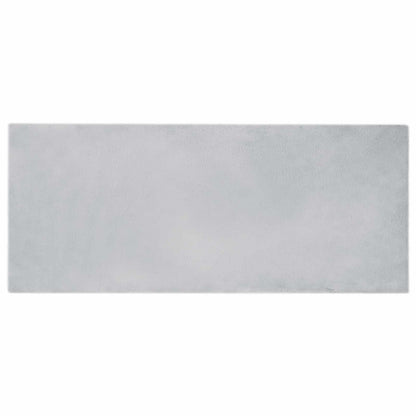vidaXL Kunstfell Hasen Teppich Olite Grau 80 x 200 cm Polyester
