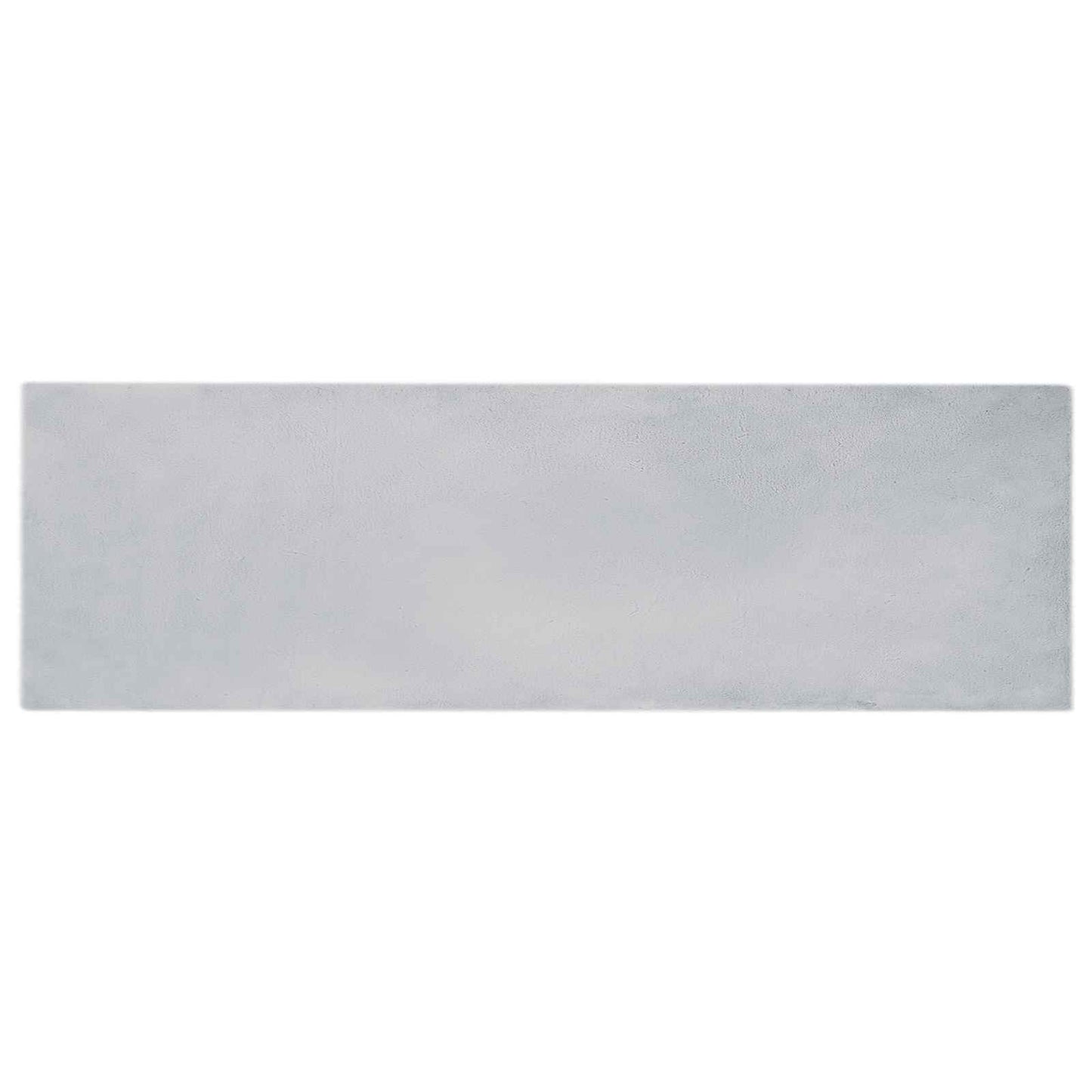 vidaXL Kunstfell Hasen Teppich Olite Grau 80 x 250 cm Polyester