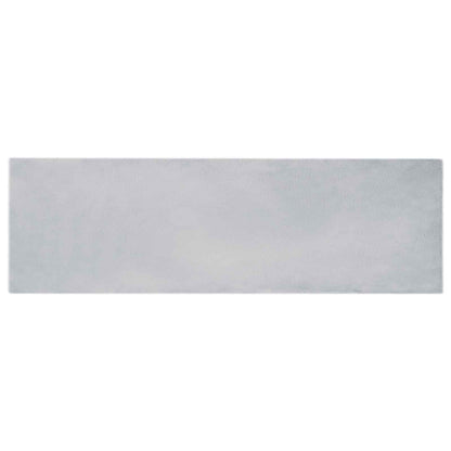 vidaXL Kunstfell Hasen Teppich Olite Grau 80 x 250 cm Polyester