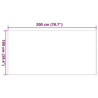 vidaXL Kunstfell Hasen Teppich Olite Grau 100 x 200 cm Polyester