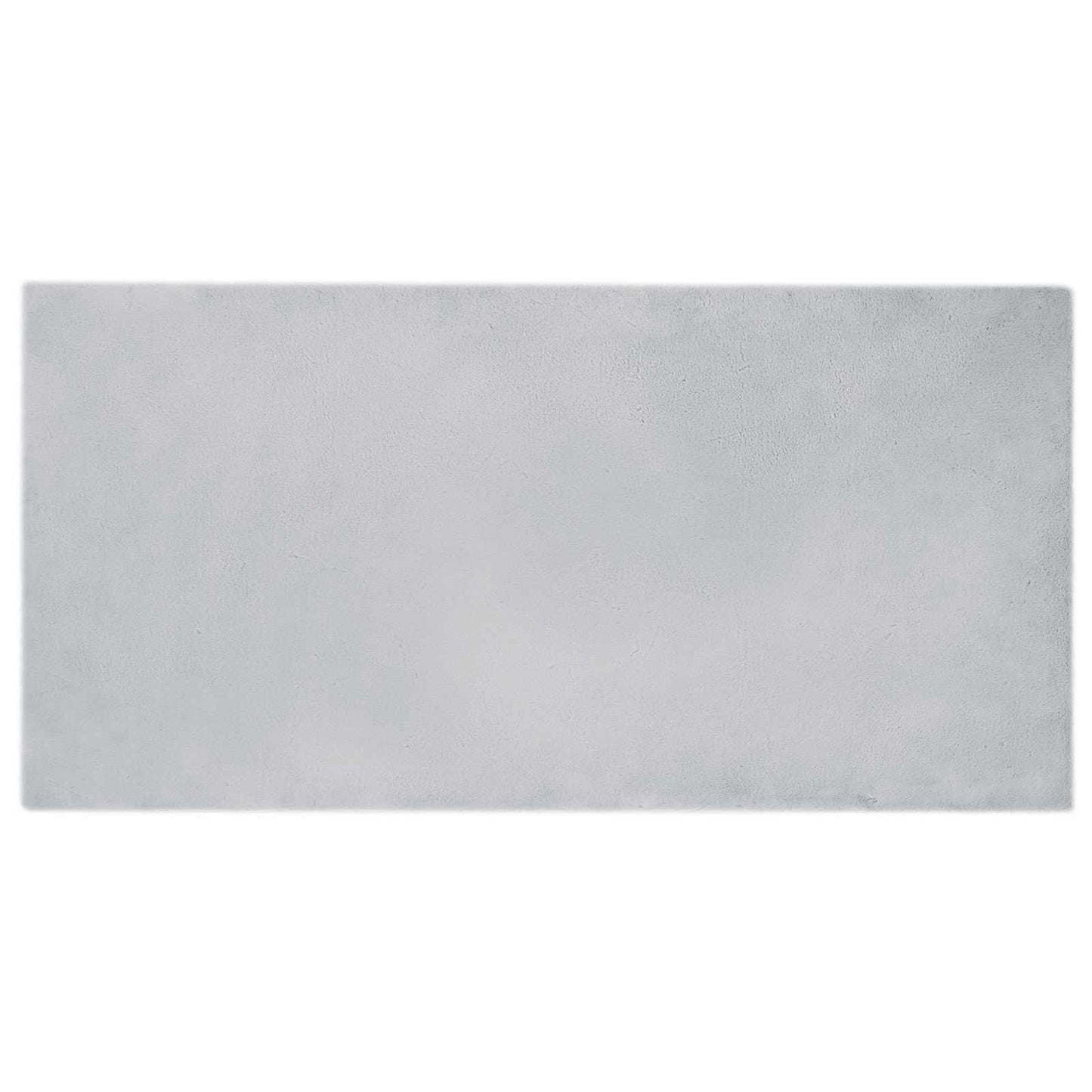 vidaXL Kunstfell Hasen Teppich Olite Grau 100 x 200 cm Polyester