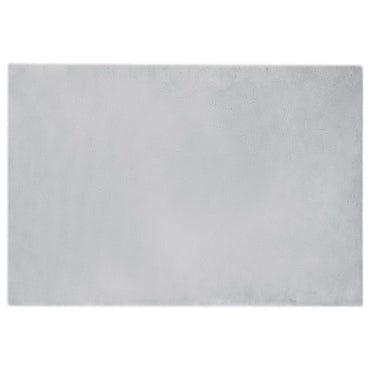 vidaXL Kunstfell Hasen Teppich Olite Grau 120 x 170 cm Polyester