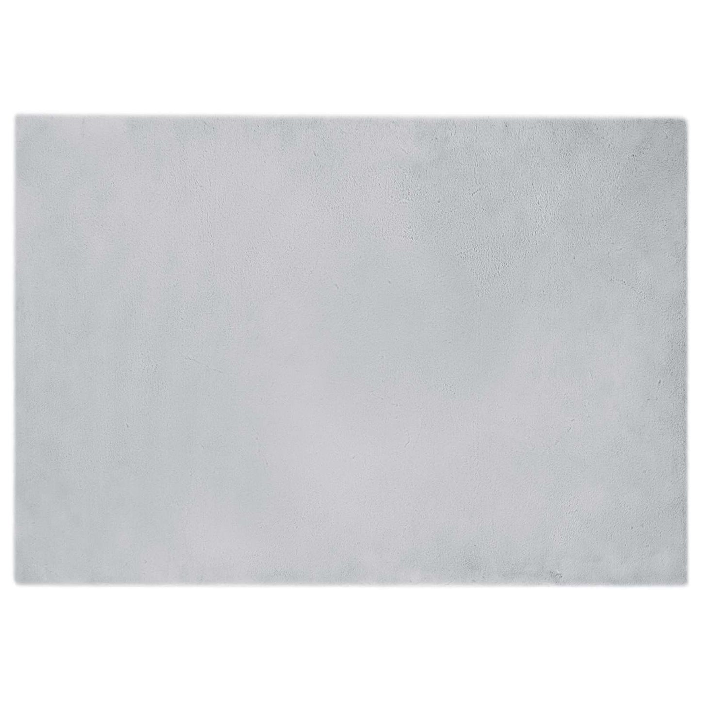 vidaXL Kunstfell Hasen Teppich Olite Grau 140 x 200 cm Polyester