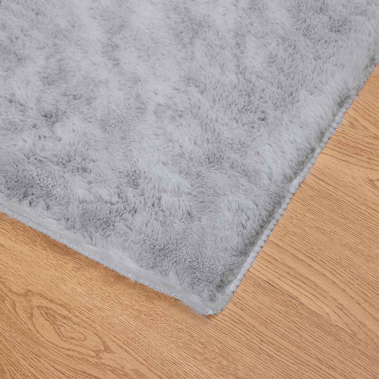 vidaXL Kunstfell Hasen Teppich Olite Grau 160 x 230 cm Polyester