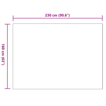vidaXL Kunstfell Hasen Teppich Olite Grau 160 x 230 cm Polyester
