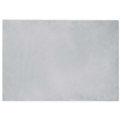 vidaXL Kunstfell Hasen Teppich Olite Grau 160 x 230 cm Polyester