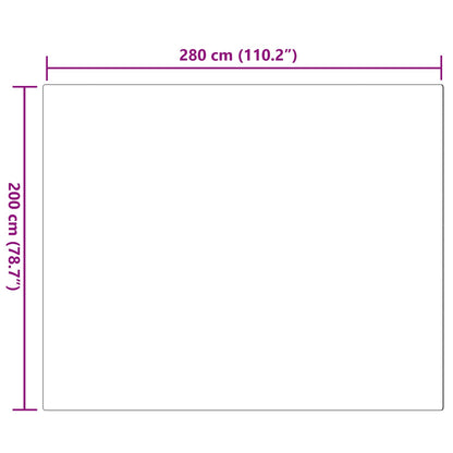 vidaXL Kunstfell Hasen Teppich Olite Grau 200 x 280 cm Polyester