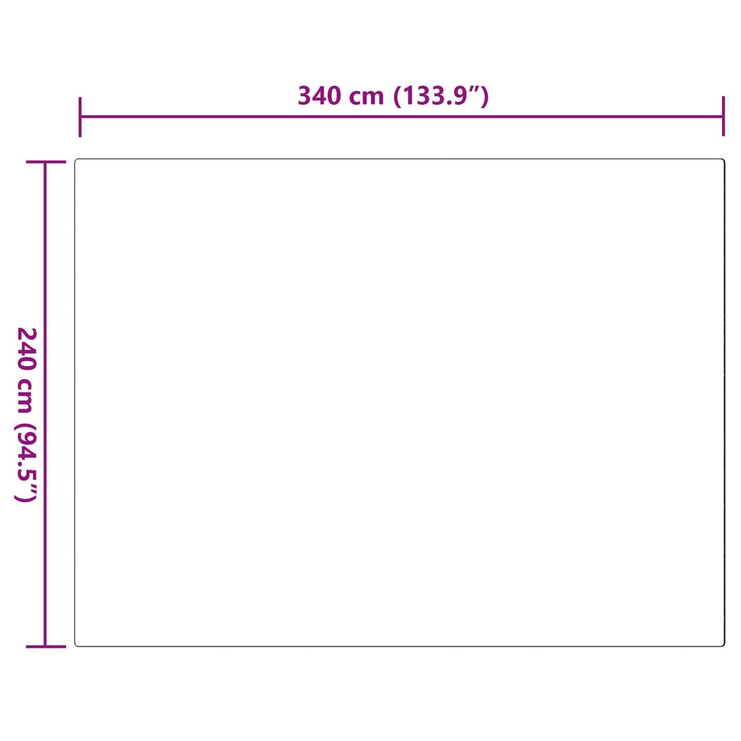 vidaXL Kunstfell Hasen Teppich Olite Grau 240 x 340 cm Polyester