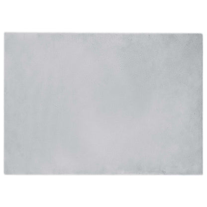 vidaXL Kunstfell Hasen Teppich Olite Grau 240 x 340 cm Polyester