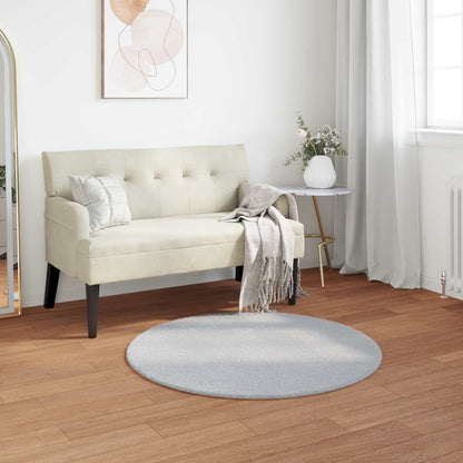 vidaXL Kunstfell Hasen Teppich Olite Grau Ø 80 cm Polyester