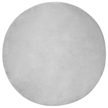 vidaXL Kunstfell Hasen Teppich Olite Grau Ø 80 cm Polyester