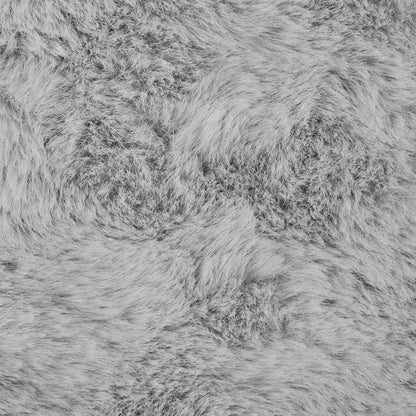 Rutschfester Kunstfellteppich Olite Grau Ø 100 cm Polyester