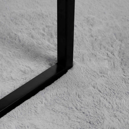 Rutschfester Kunstfellteppich Olite Grau Ø 120 cm Polyester