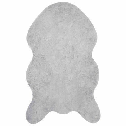 vidaXL Kunstfell Hasen Teppich Olite Grau 50 x 80 cm Polyester
