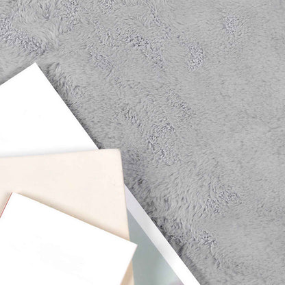 vidaXL Kunstfell Hasen Teppich Olite Grau 60 x 90 cm Polyester