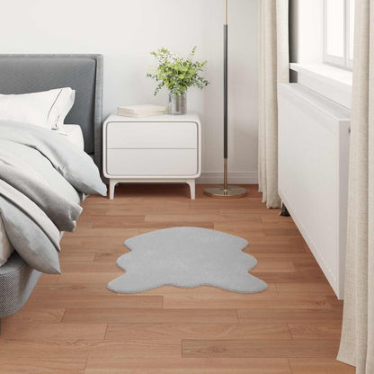 vidaXL Kunstfell Hasen Teppich Olite Grau 80 x 120 cm Polyester