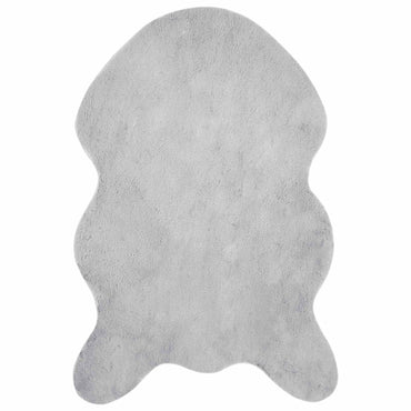 vidaXL Kunstfell Hasen Teppich Olite Grau 80 x 120 cm Polyester