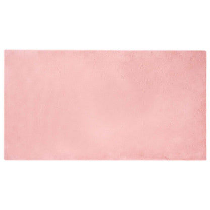 vidaXL Kunstfell Hasen Teppich Olite Rosa 60 x 110 cm Polyester