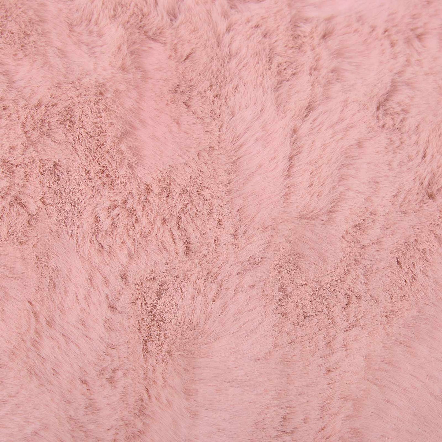 vidaXL Tapis Olite lapin en fausse fourrure rose 80 x 150 cm polyester
