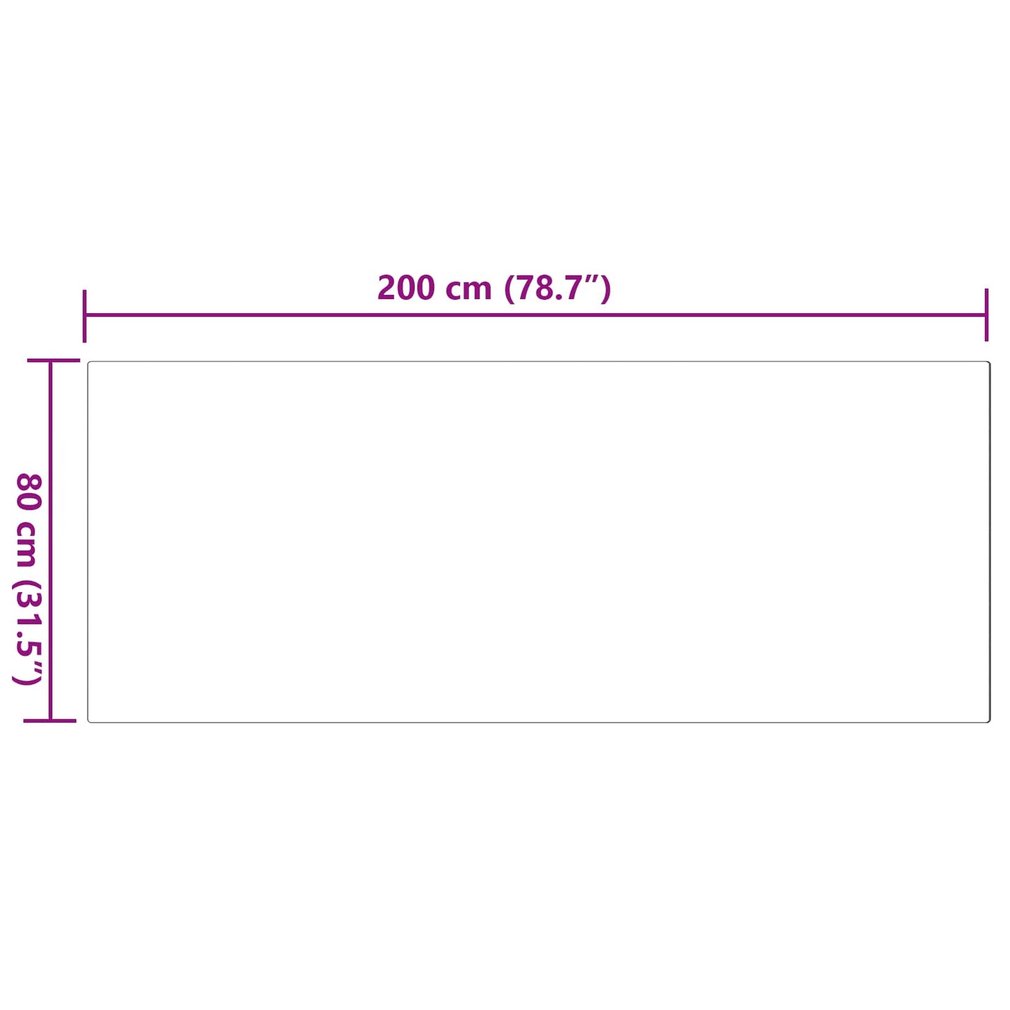 vidaXL Tapis de lapin en fausse fourrure Olite rose 80 x 200 cm polyester